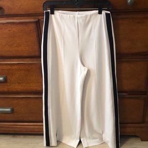 LYSEE white pinstripe culottes size M
